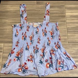 Floral print crop top